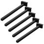 Imagem de KIT 03 Suportes Haste De Refletor Led Parede Fachada Banner Base L Curva 20 Cm