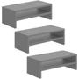 Imagem de Kit 03 Suportes Para Monitor Stand Home Office Lap 63 cm L03 Cinza - Lyam