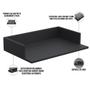 Imagem de Kit 03 Suportes Suspensos Para Micro-ondas Forno 60x40 cm Class L03 Preto - Lyam Decor