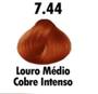 Imagem de Kit 03 Tintas Louro Médio Cobre Intenso N7.44 Mairibel 60G