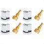 Imagem de Kit 04 Acabamento C50 Cromado 1/2' Ou 3/4 P/ Reg Docol