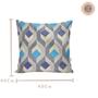 Imagem de Kit 04 Almofadas Decorativa Sofá Cama 45x45 C/ Refil Geométrico Cinza