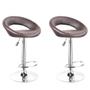 Kit 04 Banquetas Alta Estofada Para Cozinha Lux F03 Marrom - Lyam Decor Imagem de Kit 04 Banquetas Alta Estofada Para Cozinha Lux F03 Marrom - Lyam Decor