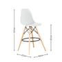 Imagem de Kit 04 Banquetas Altas Eames Charles Eiffel