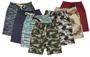 Imagem de kit 04 Bermudas Moletom infantil e Juvenil - cores variadas - BASE D'ÁGUA - SURF WEAR
