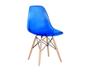 Imagem de Kit 04 Cadeiraa Charles Eames Eiffel Acrílico Azul Transparente Base Madeira