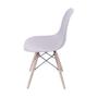 Imagem de Kit 04 Cadeiras Boxbit Dkr Eames Polipropileno Fendi Base Madeira