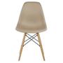 Imagem de Kit 04 Cadeiras Decorativas Eiffel Charles Eames F03 Nude com Pés de Madeira - Lyam Decor