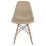 Imagem de Kit 04 Cadeiras Decorativas Eiffel Charles Eames Nude com Pés de Madeira - Lyam Decor