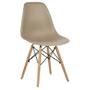 Imagem de Kit 04 Cadeiras Decorativas Eiffel Charles Eames Nude com Pés de Madeira - Lyam Decor