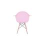 Imagem de Kit 04 Cadeiras Eiffel Melbourne Rosa com Pés Palito em Madeira - SSX Multicoisas