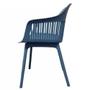 Imagem de Kit 04 Cadeiras Montreal Polipropileno Azul Assento material sintético - 73339