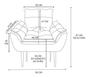 Imagem de Kit 04 Cadeiras Poltronas de Luxo Opala Sala, Quarto