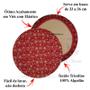 Imagem de KIT 04 Capa de Sousplat Arabesco Vermelho Natal - 35 cm - Várias Cores e Estampas - Supla Jogo Americano