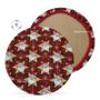 Imagem de KIT 04 Capa de Sousplat Estrelar Vermelha Natal - 35 cm - Várias Cores e Estampas - Supla Jogo Americano