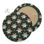 Imagem de KIT 04 Capa de Sousplat Flor Natalina Verde - 35 cm - Várias Cores e Estampas - Supla Jogo Americano