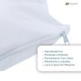 Imagem de Kit 04 Capa Protetor De Travesseiro Impermeável 200 Fios Nap - 100% Algodão C/ Ziper