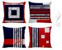 Imagem de Kit 04 Capas Para Almofadas De Sofá Decoração Geométrica Pop