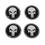 Imagem de Kit 04 Emblema Roda 48mm Resinado Justiceiro Punisher