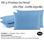 Imagem de Kit 04 Fronhas 100% Algodão Em Percal 200 Fios Travesseiro