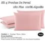 Imagem de Kit 04 Fronhas De Percal 200 Fios 100% Algodão Travesseiro