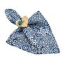 Imagem de KIT 04 Guardanapo de Tecido 40 x 40cm Triângulos Cinza - Acabamento Bainha - Várias Cores e Estampas