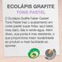 Imagem de Kit 04 Lápis Preto Ecolápis Grafite Nº 2 B Faber-Castell Tons Pastel