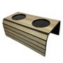 Imagem de Kit 04 Pçs Esteira Para Braço Sofá Flexível Com 2 Porta Copos Mdf Lulay Store