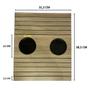 Imagem de Kit 04 Pçs Esteira Para Braço Sofá Flexível Com 2 Porta Copos Mdf Lulay Store