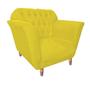 Imagem de Kit 04 Poltrona Cadeira Decorativa  Ster com Capitone  Sala de Estar Recepção Escritório Suede Amarelo - Damaffê Móveis