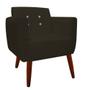 Imagem de kit 04 Poltronas Decorativa Duda C/Strass Suede Marrom - D'Classe Decor