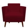 Imagem de kit 04 Poltronas Decorativa Isa Pés Palito Suede Marsala - D'Classe Decor