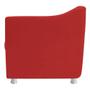 Imagem de kit 04 Poltronas Decorativas Babel Corano Vermelho - KDAcanto Móveis