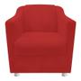 Imagem de kit 04 Poltronas Decorativas Babel Corano Vermelho - KDAcanto Móveis