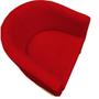 Imagem de Kit 04 Poltronas Paola Base de Ferro Sued Vermelho - D'Classe Decor