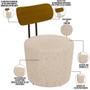 Imagem de Kit 04 Poltronas Para Sala De Estar Decorativa Base Fixa Luara M03 Linho Cru - Lyam Decor