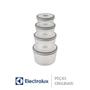 Imagem de Kit 04 potes redondos de plástico electrolux - 41040060 a15405201