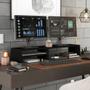 Imagem de Kit 04 Suportes Stand Base Para Monitor Soft Elevado 95cm em MDF com 01 Prateleira - Desk Design