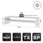 Imagem de Kit 04 Suportes Stand Base Tela Monitor Soft Elevado 65cm em MDF com 01 Prateleira - Desk Design