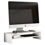Imagem de Kit 04 Suportes Stand Base Tela Monitor Soft Elevado 65cm em MDF com 01 Prateleira - Desk Design