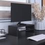 Imagem de Kit 04 Suportes Stand Para Monitores Mesa Escritório Home Office Lap L03 Preto - Lyam Decor