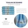 Imagem de Kit 04 Toalhas de Banho Infantil Puppy Kids Azul Indigo