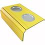 Imagem de Kit 04un Esteiras Para Braço De Sofá Com Porta Copos Alumínio Amarelo