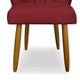Imagem de Kit 05 Cadeira Poltrona Pétala de Flor para Penteadeira Sala Quarto material sintético Vermelho - Dhouse Decor