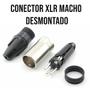 Imagem de Kit 05 Conectores Plug Canon XLR MachoxFemea Unidade Microfone