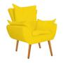 Imagem de Kit 05 Poltrona Cadeira Decorativa  Apollo Sala de Estar Recepção Escritório Suede Amarelo - Damaffê Móveis