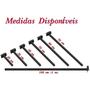 Imagem de KIT 05 Suportes Haste De Refletor Led Parede Fachada Banner Base L Curva 50 Cm