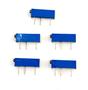Kit 05 Trimpot Multi Voltas 3006P 201 200R - Trimmer Imagem de Kit 05 Trimpot Multi Voltas 3006P 201 200R