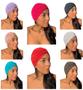 Imagem de Kit 05 Turbante Touca Feminino Elegante Moda Atacado Vazado Charme