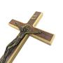 Imagem de Kit 05 Un Cruz Crucifixo Parede Em Madeira Metal 23 cm